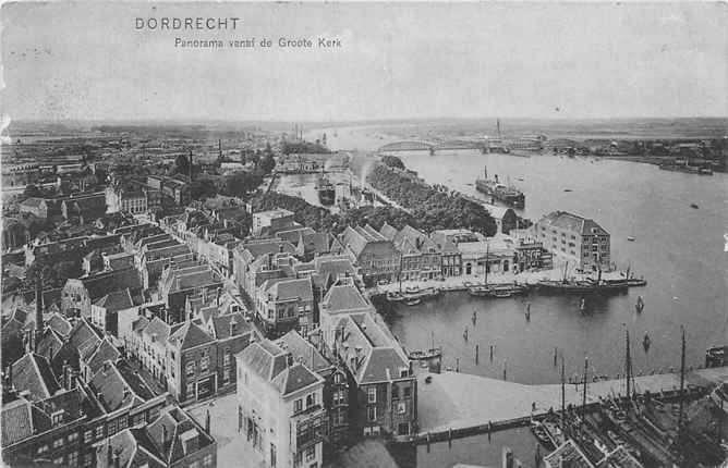 Dordrecht Panorama vanaf de Groote Kerk