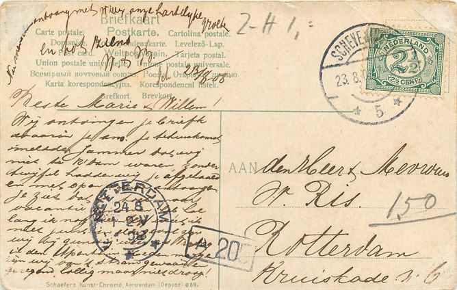 Scheveningen Gezicht van af het Wandelhoofd