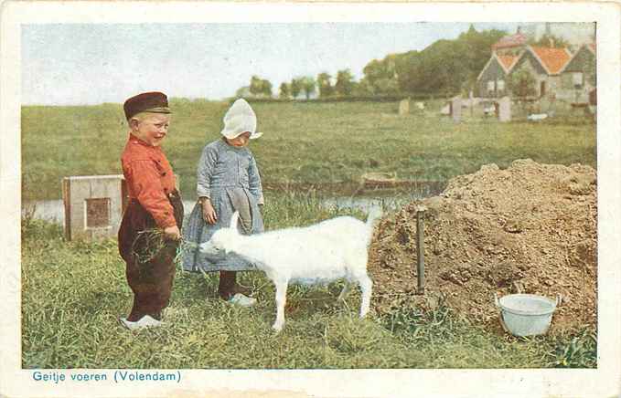 Volendam Geitje voeren