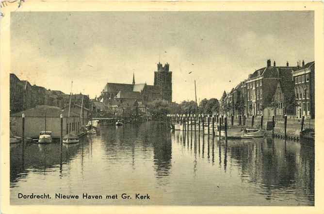 Dordrecht Nieuwe Haven met Gr Kerk