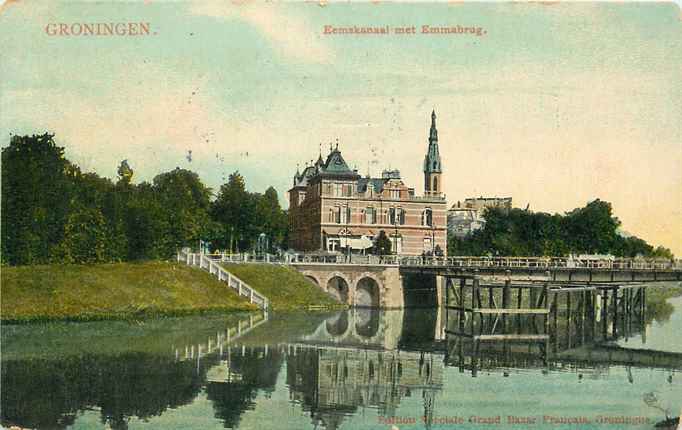 Groningen Eemskanaal met emmabrug