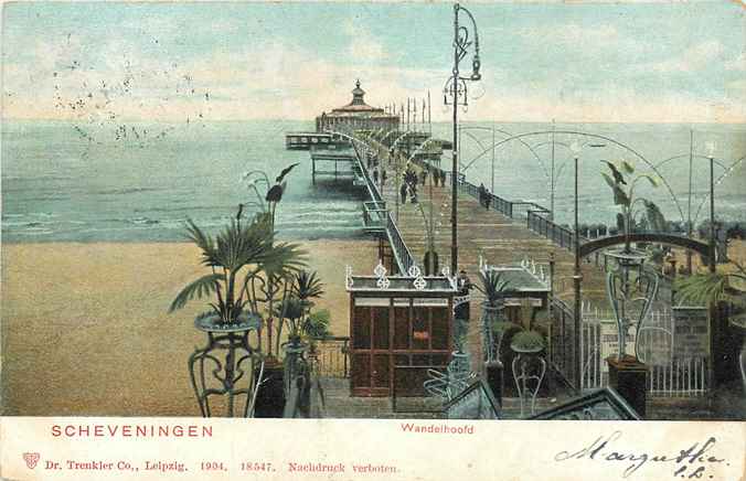 Scheveningen Wandelhoofd koningin Wilhelmina