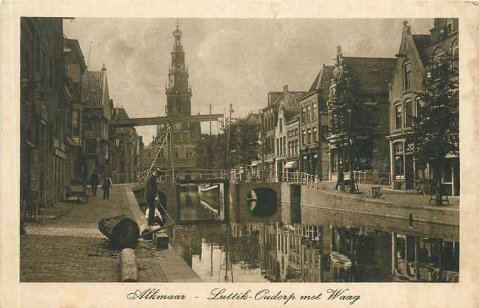 Alkmaar Luttik Oudorp met Waag