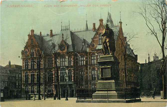 Den Haag Plein met Monument Willem den Zwijger