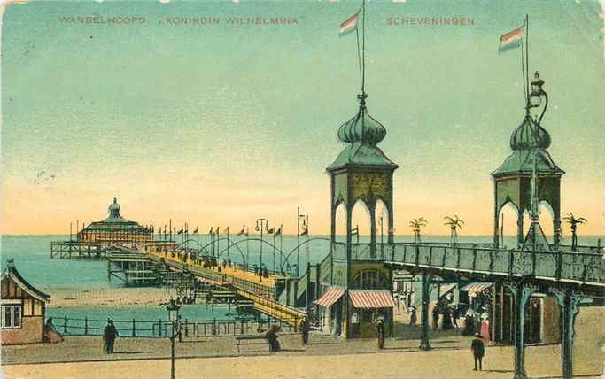 Scheveningen Wandelhoofd koningin Wilhelmina