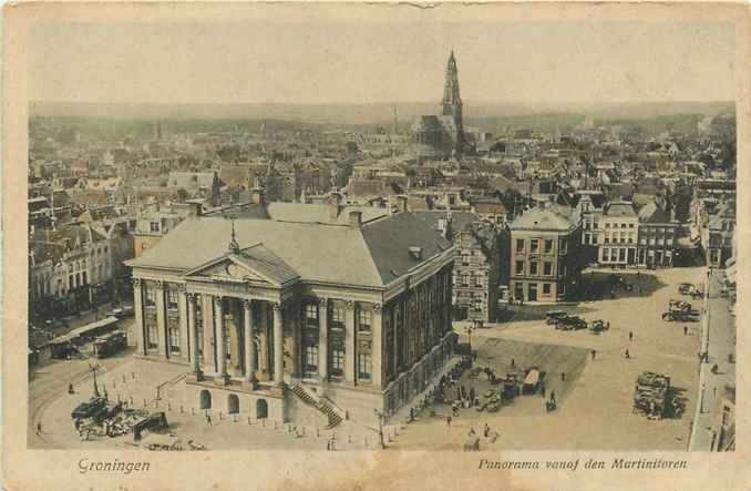 Groningen Panorama vanaf den Martinitoren