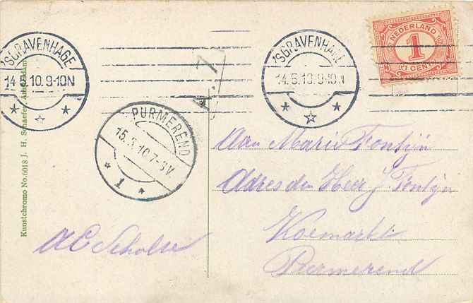 Scheveningen De Haven bij Avond