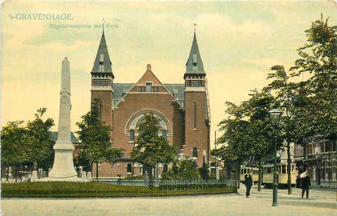 Den Haag Regentesseplein met Kerk