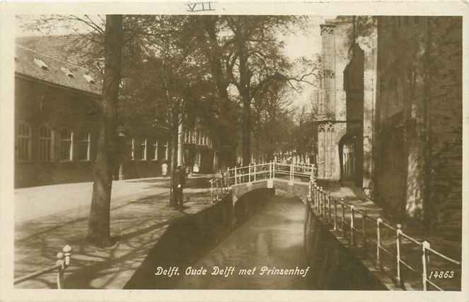 Delft Oude Delft met Prinsenhof