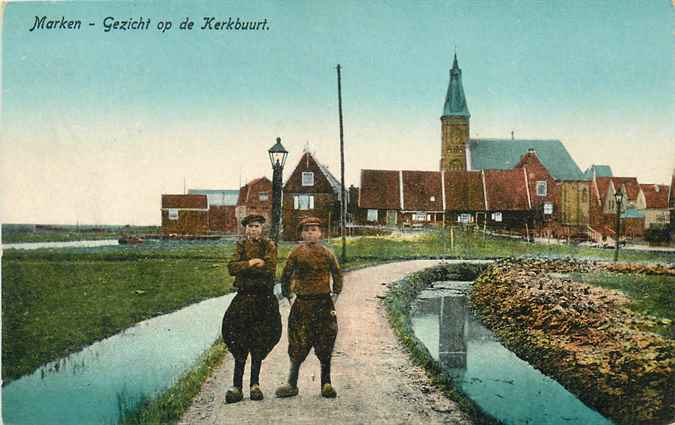 Marken Gezicht op de Kerkbuurt