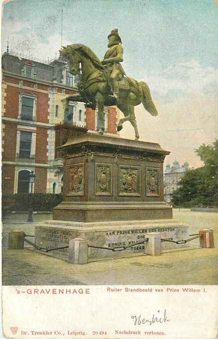 Den Haag Ruiter Standbeeld Prins Willem I