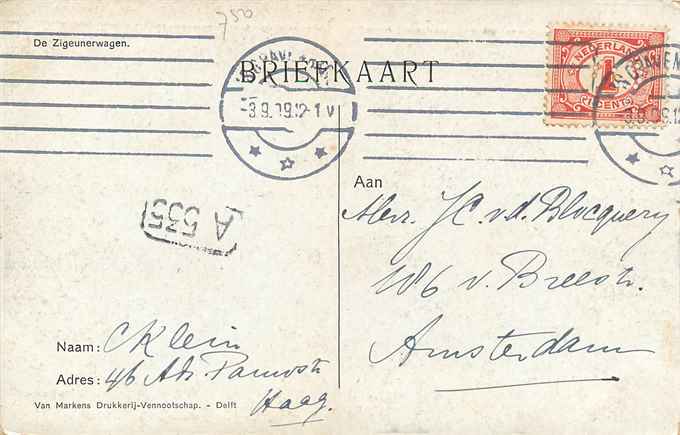 Nederland De Zigeunerwagen