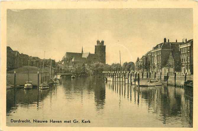 Dordrecht Nieuwe Haven met Gr Kerk