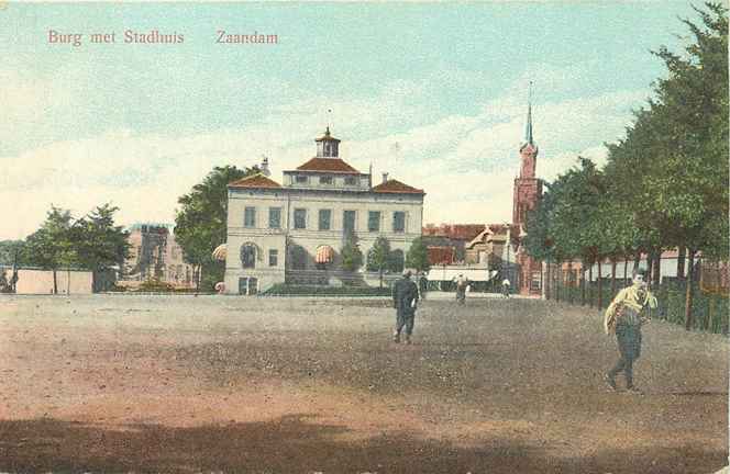 Zaandam Burg met Stadhuis