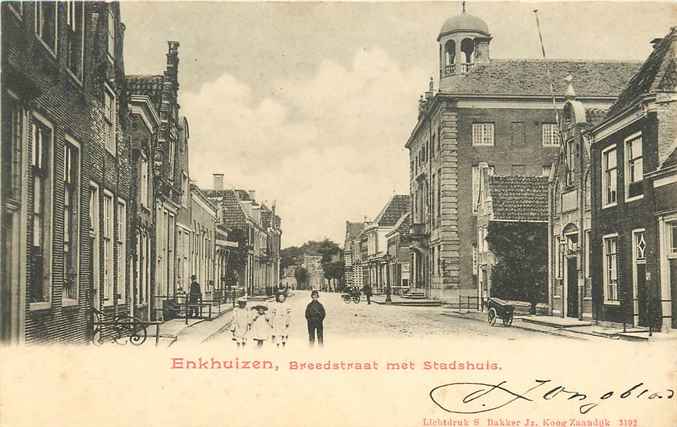 Enkhuizen Breedstraat met Stadshuis