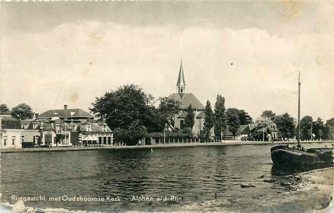 Alphen aan den Rijn Rijngezicht met Oudshoornse Kerk