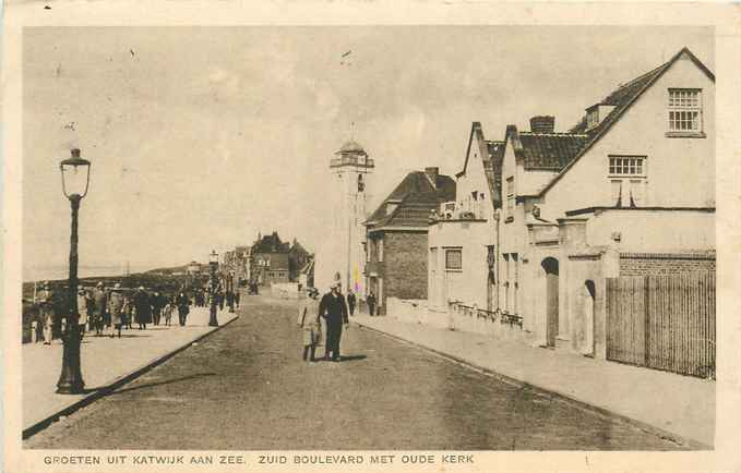 Katwijk Zuid Boulevard met Oude Kerk