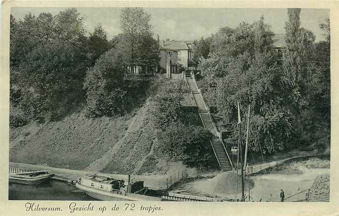 Hilversum Gezicht op de 72 trapjes