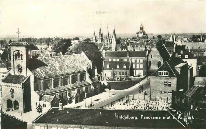 Middelburg Panorama met Kerk