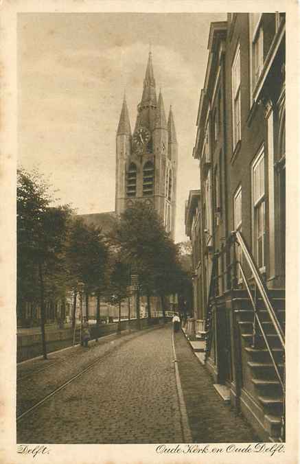 Delft Oude Kerk en Oude Delft