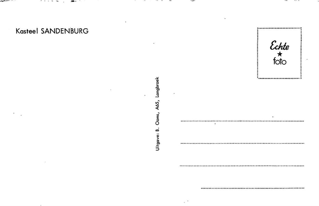 Nederland Kasteel Sandenburg