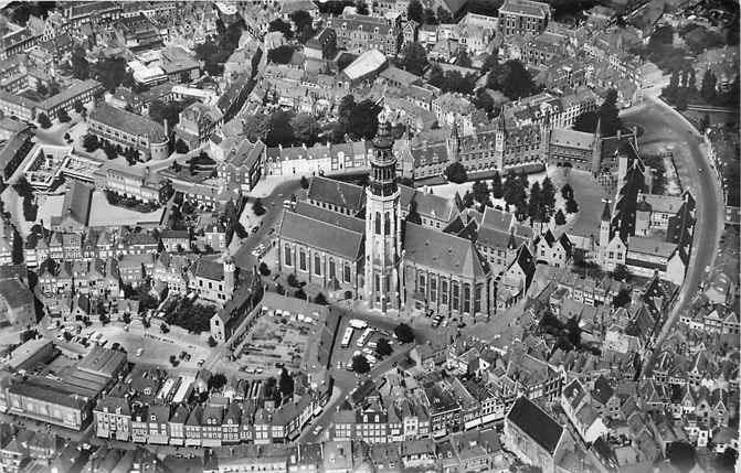 Middelburg Lange Jan met Nieuwe Kerk en Koorkerk