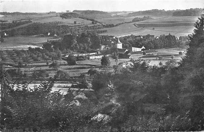 Valkenburg Panorama vanaf de Schaesberg op Oud Valkenburg