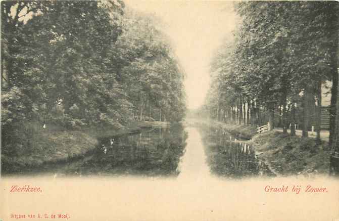 Zierikzee Gracht bij Zomer