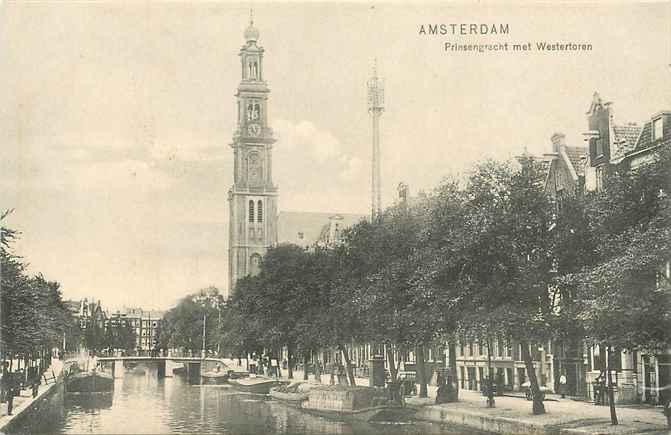 Amsterdam Prinsengracht met Westertoren