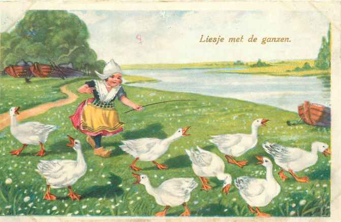 Nederland Liesje met de ganzen
