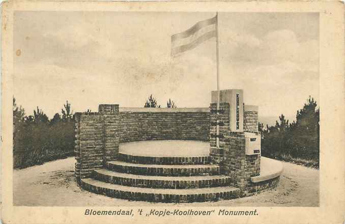 Bloemendaal t Kopje Koolhoven Monument