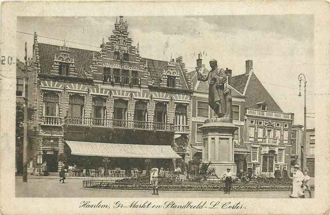 Haarlem Gr Markt en Standbeeld