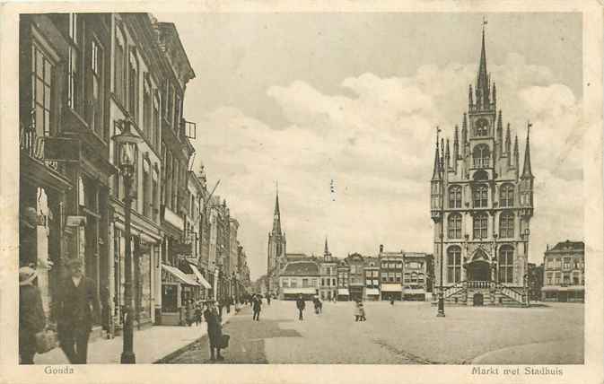 Gouda Markt met Stadhuis