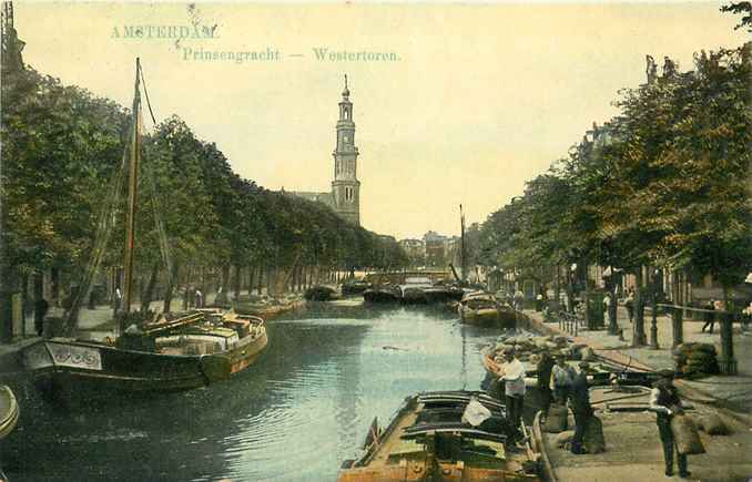 Amsterdam Prinsengracht met Westertoren