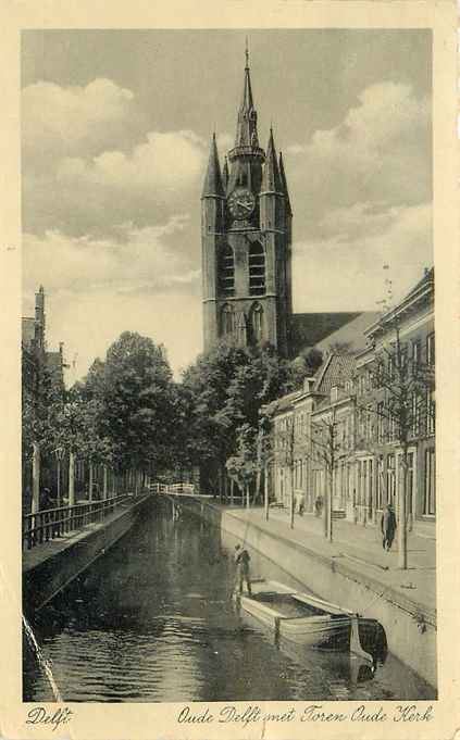 Delft Oude Delft met Toren