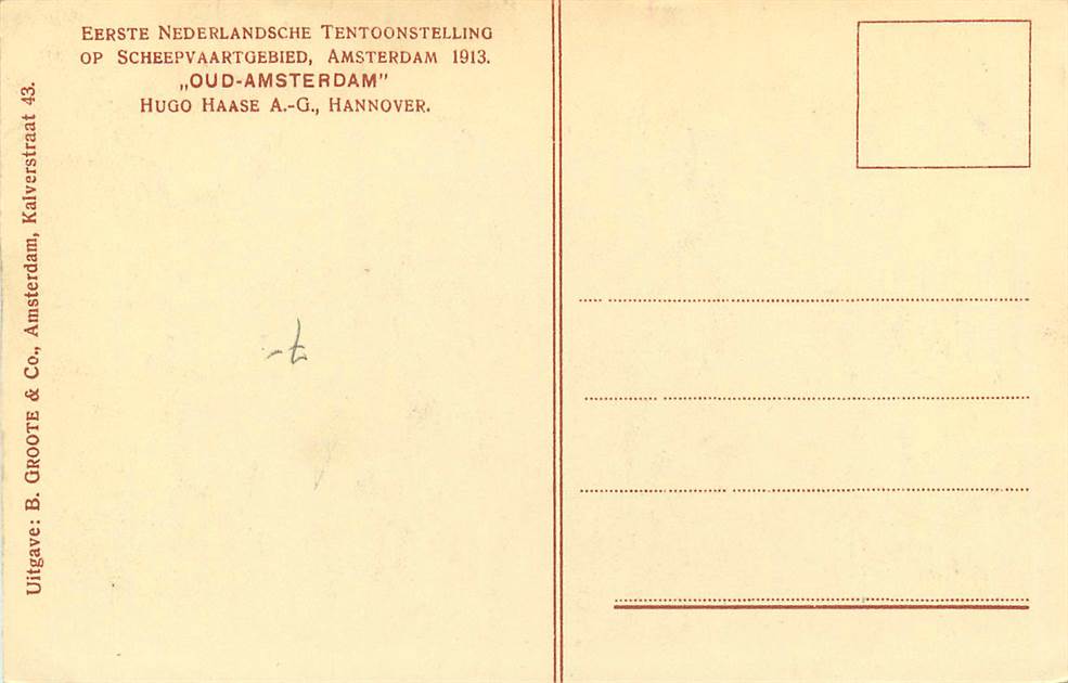 Amsterdam Eerste Ned Tentoonstelling op Scheepvaartgebied 913