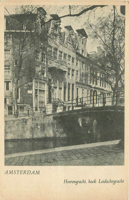 Amsterdam Heerengracht, hoek Leidschegracht