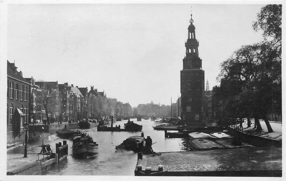 Amsterdam Oude Schans met Montelbaanstoren