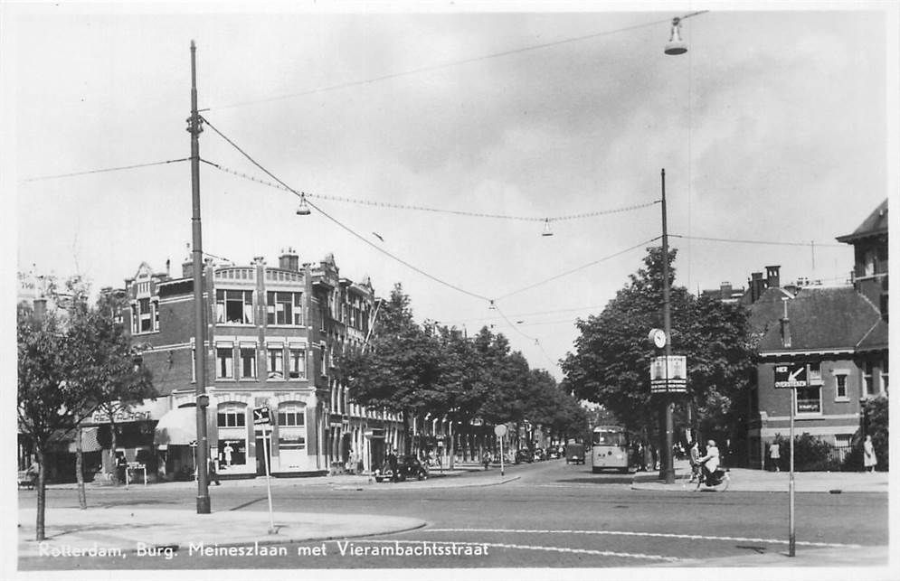 Rotterdam Burg. Meineszlaan met Vierambachtsstraat