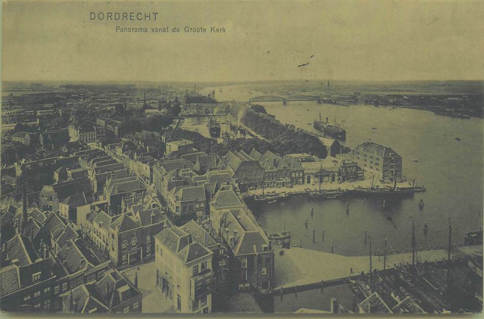 Dordrecht Panorama vanaf de Groote Kerk