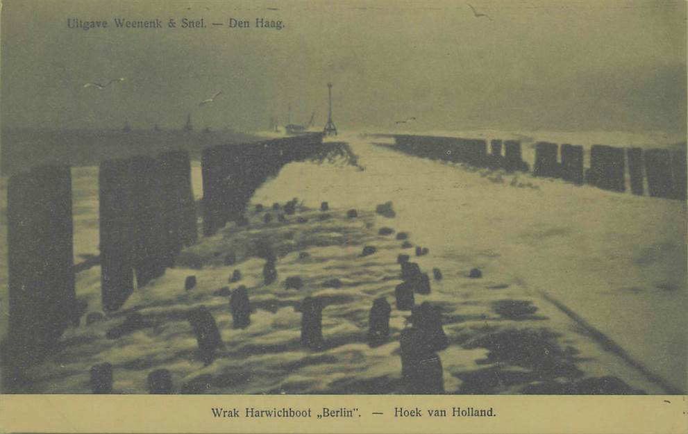 Hoek van Holland Wrak Harwichboot Berlin