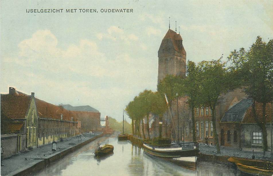 Oudewater Ijsselgezicht met toren