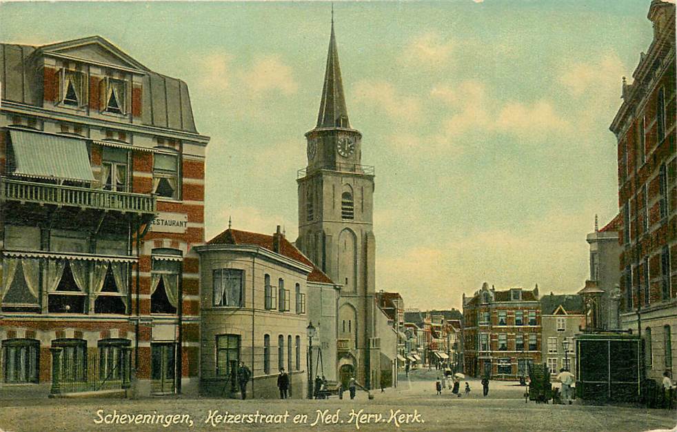 Scheveningen Keizerstraat en Ned. Herv. Kerk
