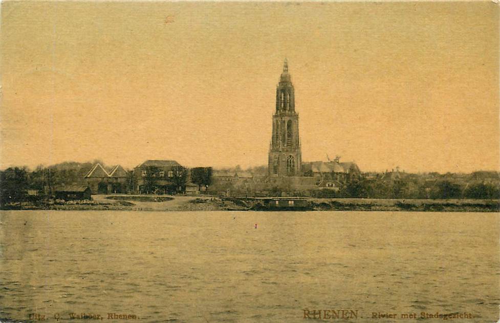 Rhenen Rivier met Stadsgezicht