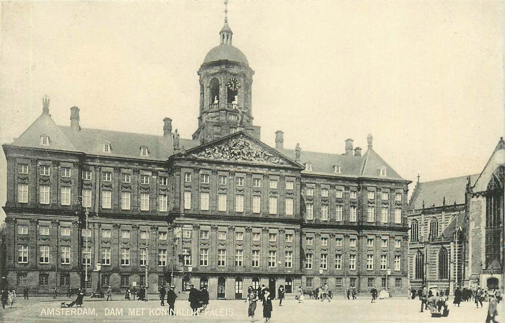 Amsterdam Dam met Koninklijk Paleis