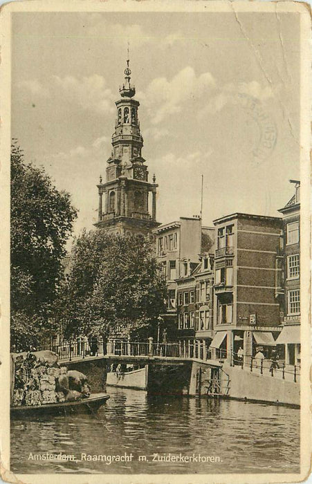 Amsterdam Raamgracht m. Zuiderkerktoren