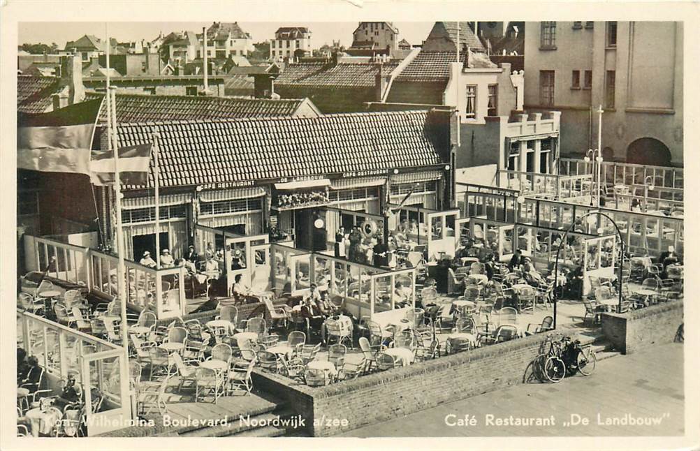 Noordwijk aan Zee Kon. Wilhelmina Boulevard Café Restaurant De Landbouw