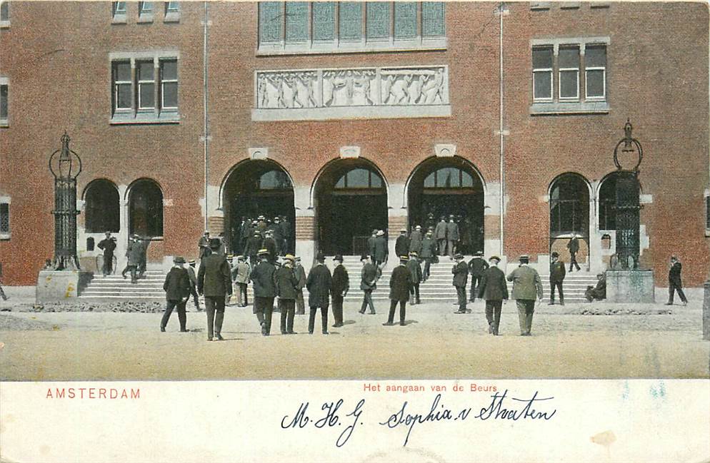 Amsterdam Het aangaan van de Beurs