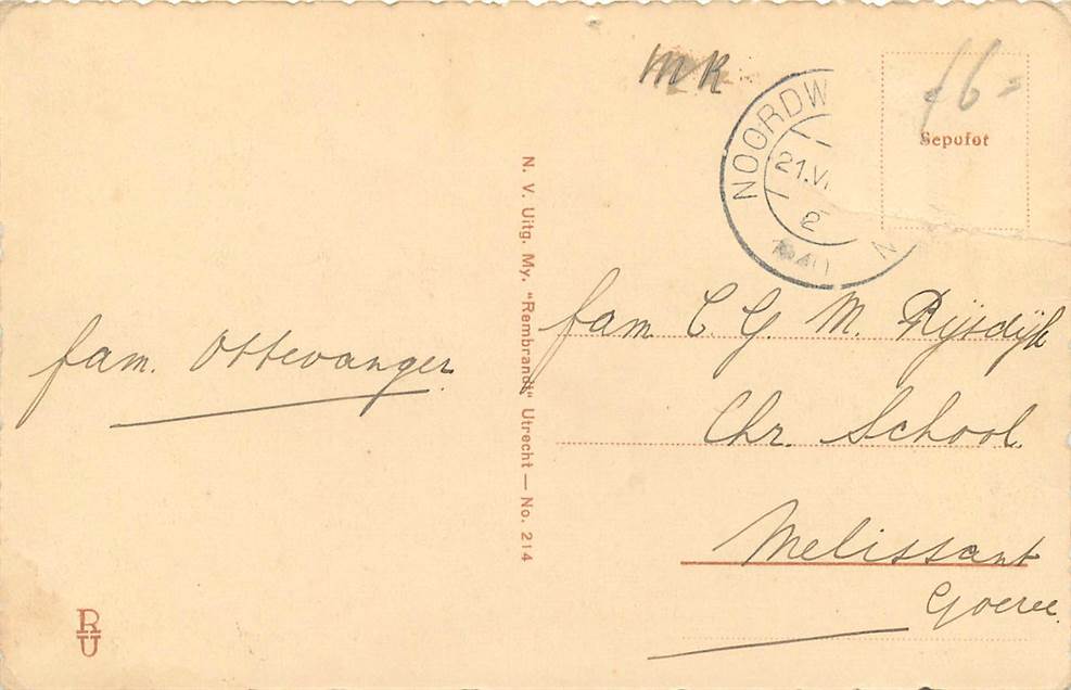 Noordwijk aan Zee Oranjeweg achter de Vuurtoren