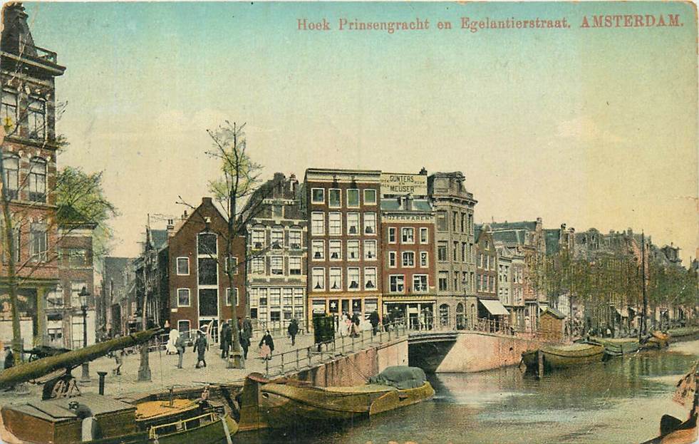 Amsterdam Hoek Prinsengracht en Egelantierstraat